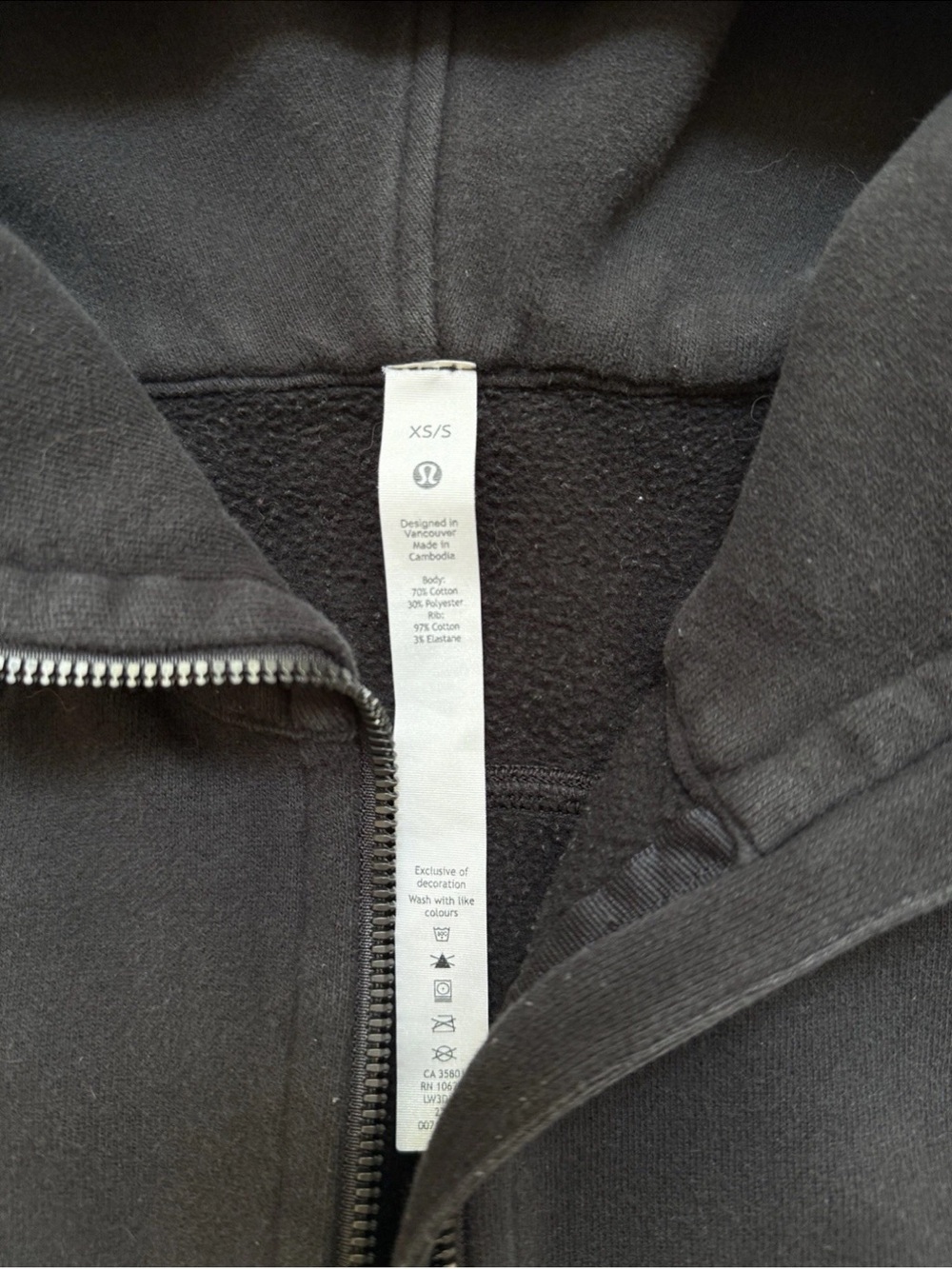 Lululemon Scuba Evolve Oversized Half Zip Hoodie Sz XS/S Black - Picture 3 of 5